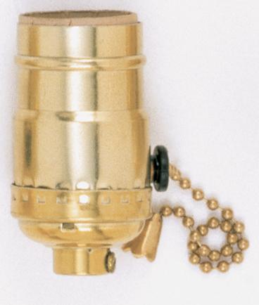 3 Position Pull Chain Socket w/Diode Low - Medium - High - Off For Standard A Type Household Bulb