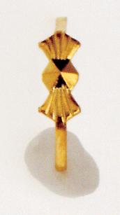 Small Bow-Tie Clip; 8mm; 3/8" Height; Gold