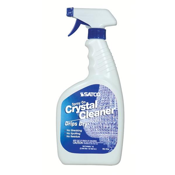 Crystal Cleaner Trigger Spray Bottle; 32 Ounces