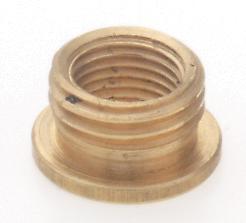 Brass Reducing Bushing; Unfinished; 1/4 M x 1/8 F; With Shoulder