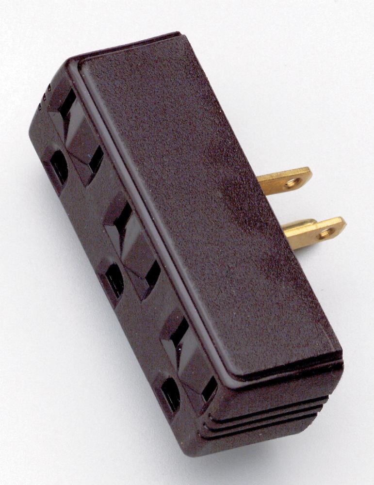 Triple Tap Adapter; Brown Finish