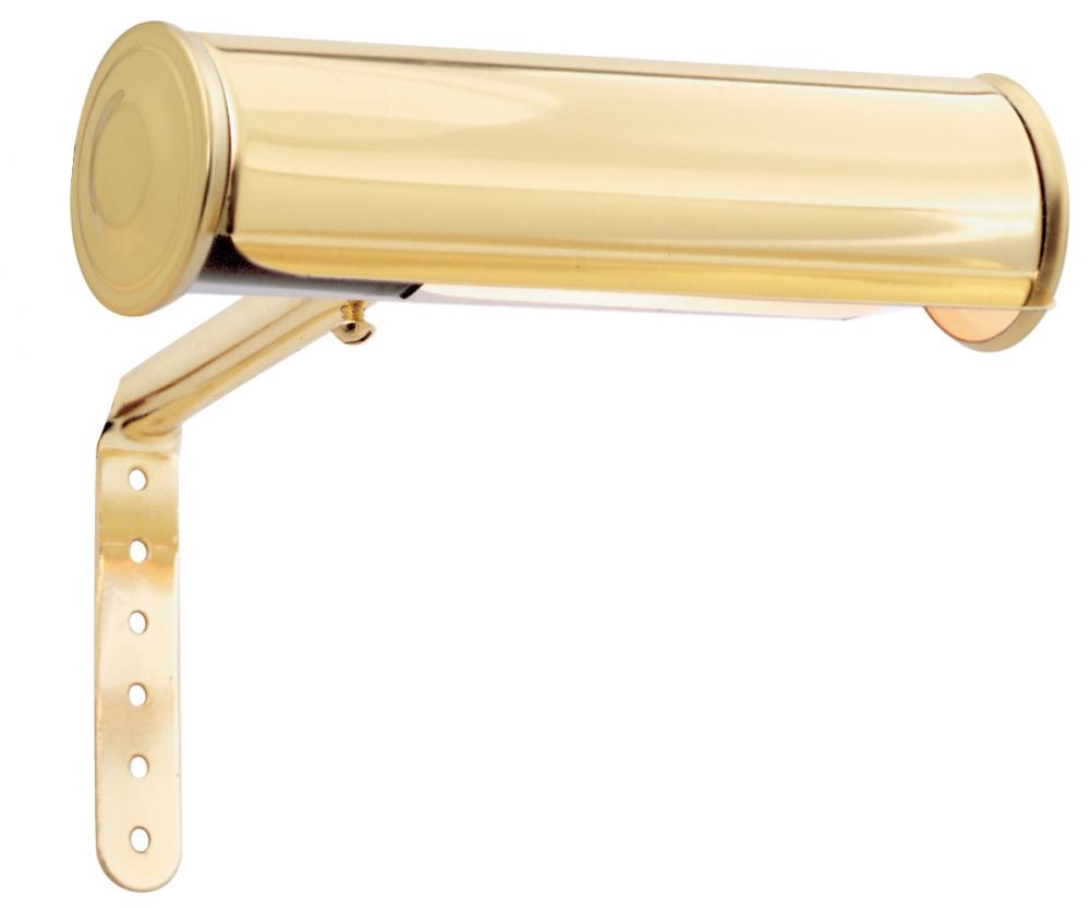 Deluxe Picture Light; 7"; Polished Brass Finish