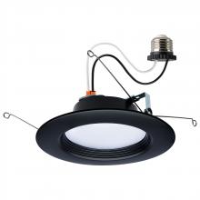 Satco Products Inc. S11835R1 - 9 Watt; LED Downlight Retrofit; 5-6 Inch; CCT Selectable; 120 Volts; Black Finish