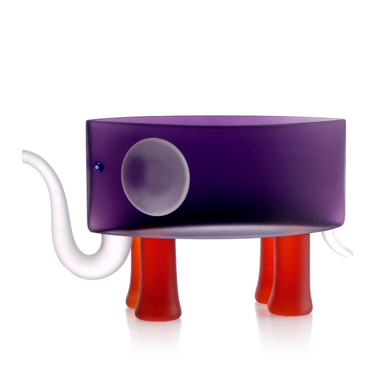 ST/ BEN, elephant bowl, purple