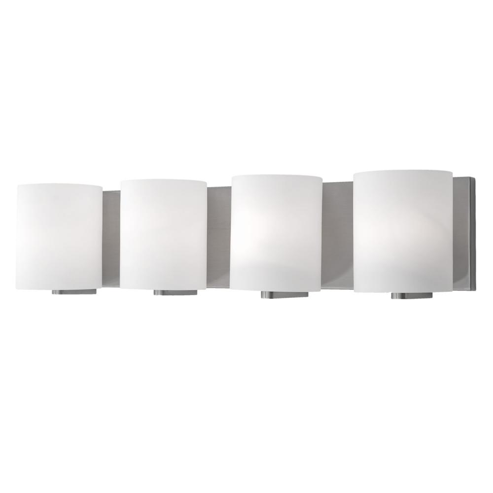 Bridgewater 25-in Brushed Nickel 4 Lights Vanity