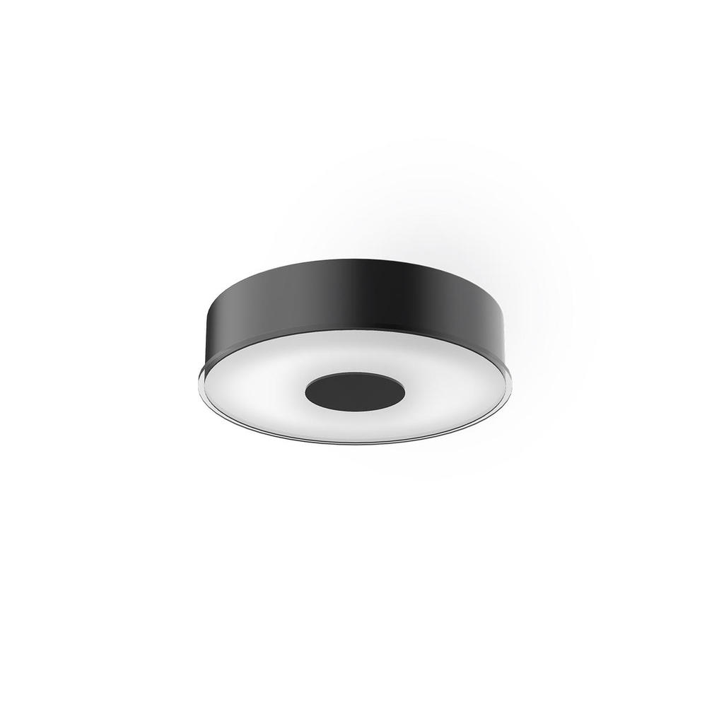 Parker 10-in Black LED Flush Mount