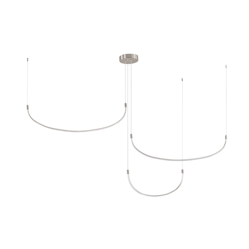 Talis 70-in Brushed Nickel LED Multi Pendant