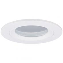Elco Lighting EL2612W - 3" Die-Cast Shower Trim with Frosted Glass Lens