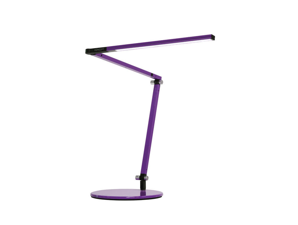 Z-Bar mini Desk Lamp with base (Warm Light; Purple)