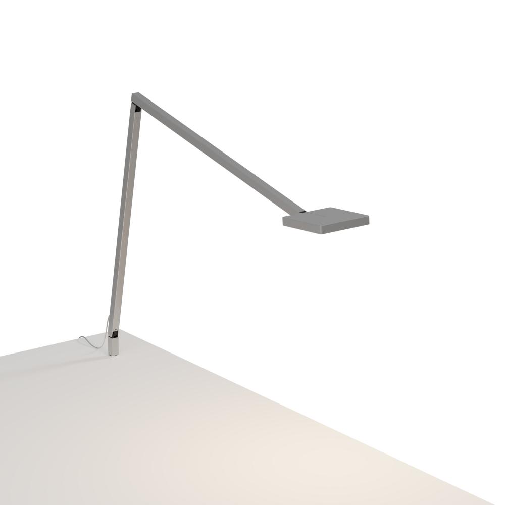 Foccacia Desk Lamp (Silver) with Through-Table Mount