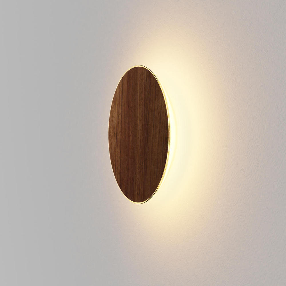 Ramen Wall Sconce, 9", Oiled Walnut