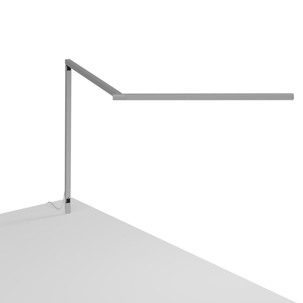 Z-Bar PRO LED Desk Lamp Gen 4 (Silver) with Through-Table Mount