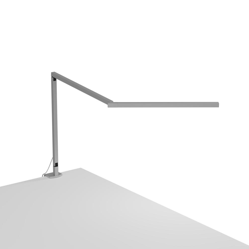 Z-Bar Mini Desk Lamp Gen 4 (Daylight White Light; Silver) with Desk Clamp