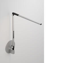 Koncept Inc AR1100-WD-SIL-HWS - Z-Bar Solo mini Desk Lamp with hardwire wall mount (Warm Light; Silver)