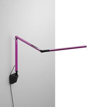 Koncept Inc AR3100-WD-PUR-WAL - Z-Bar mini Desk Lamp with Metallic Black wall mount (Warm Light; Purple)
