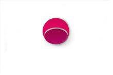 Koncept Inc GRW-S-CRM-MHP-HW - Gravy Wall Sconce - Chrome body, Matte Hot Pink plates - Hardwire