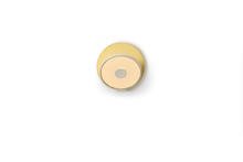 Koncept Inc GRW-S-MWT-BRS-PI - Gravy Wall Sconce - Matte White Body, Brass plates - Plug-in