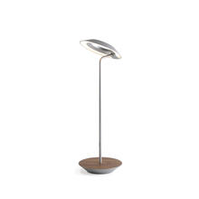 Koncept Inc RYO-SW-SIL-OWT-DSK - Royyo Desk Lamp, Silver body, Oiled Walnut base plate