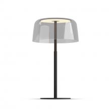 Koncept Inc YUT-SW-MTB+SCLR - Yurei Table Lamp (Matte Black) with 14" Acrylic Shade, Clear