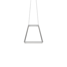 Koncept Inc ZBP-16-RS-SW-SIL-CNP - Z-Bar Pendant Rise Small Square, Soft Warm, Silver, 18" x 18" x 17"