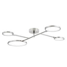 Hudson Valley 4104-PN - 4 LIGHT LED FLUSH MOUNT