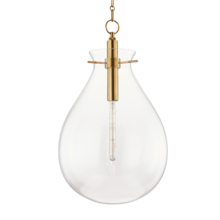 Hudson Valley BKO103-AGB - 1 LIGHT LARGE PENDANT