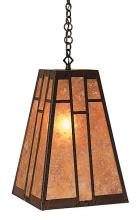 Arroyo Craftsman AH-12GW-RC - 12" asheville hanging pendant