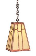 Arroyo Craftsman AH-8GW-BK - 8" asheville hanging pendant