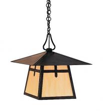 Arroyo Craftsman CH-15TWO-P - 15" carmel pendant with t-bar overlay