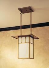 Arroyo Craftsman HCM-18DTGW-S - 18" huntington hanging pendant with double t-bar overlay