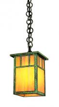Arroyo Craftsman HH-4LAOF-MB - 4" huntington one light pendant with classic arch overlay