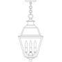 Arroyo Craftsman INH-10GRCS-BK - 10" inverness pendant with glass roof