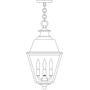 Arroyo Craftsman INH-10MRCLR-RB - 10" inverness pendant with metal roof