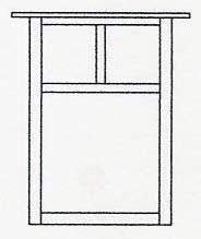 Arroyo Craftsman MW-15TWO-RB - 15" mission flush wall mount with T-bar overlay