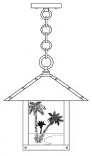 Arroyo Craftsman TRH-12PTF-RB - 12" timber ridge pendant with palm tree  filigree