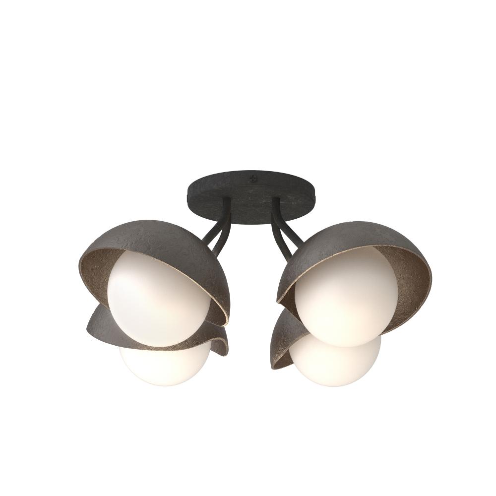 Brooklyn 4-Light Single Shade Semi-Flush