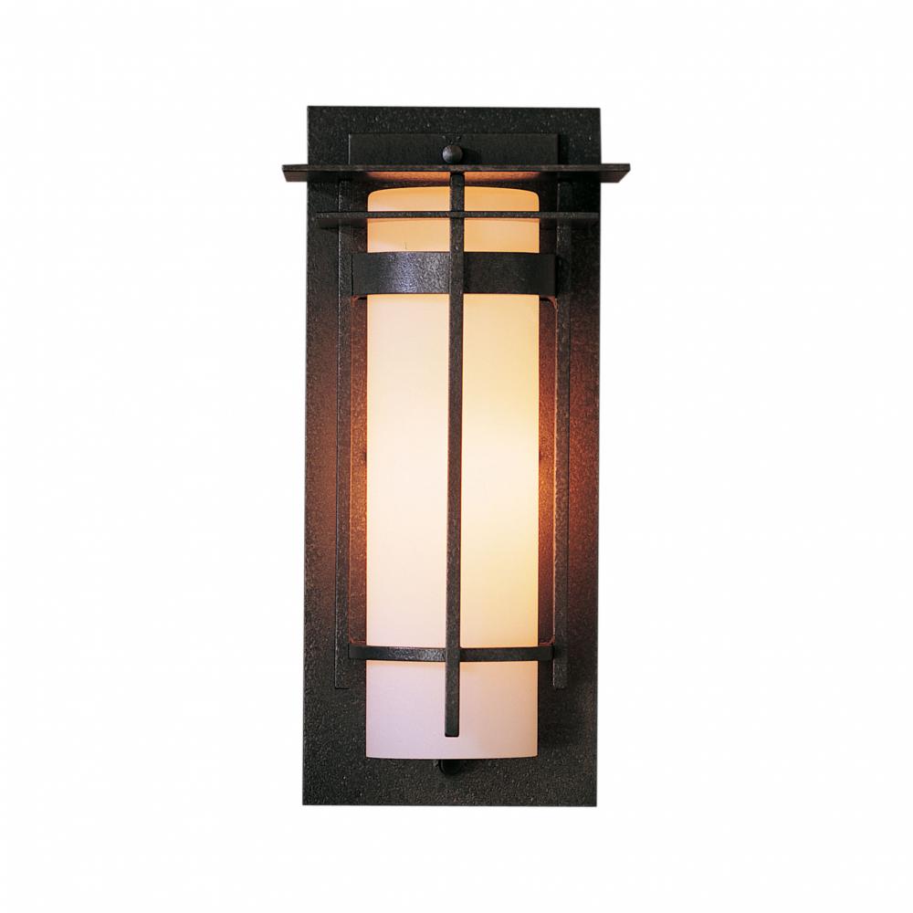 Banded with Top Plate Small Outdoor Sconce