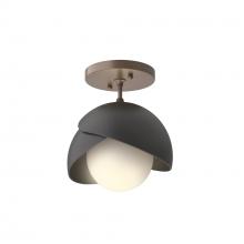 Hubbardton Forge 121377-SKT-05-10-GG0711 - Brooklyn 1-Light Double Shade Semi-Flush