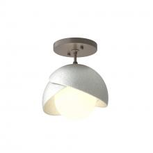 Hubbardton Forge 121377-SKT-07-82-GG0711 - Brooklyn 1-Light Double Shade Semi-Flush