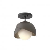 Hubbardton Forge 121377-SKT-10-07-GG0711 - Brooklyn 1-Light Double Shade Semi-Flush