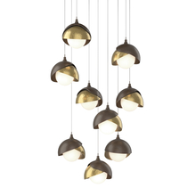 Hubbardton Forge 131105-SKT-LONG-05-86-GG0711 - Brooklyn 9-Light Double Shade Pendant