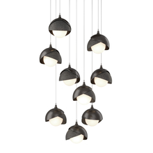 Hubbardton Forge 131105-SKT-LONG-14-20-GG0711 - Brooklyn 9-Light Double Shade Pendant