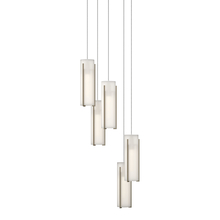 Hubbardton Forge 131124-SKT-LONG-84-GG0065 - Exos Glass 5-Light Pendant