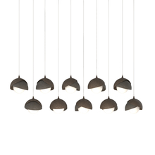 Hubbardton Forge 131205-SKT-LONG-05-07-GG0711 - Brooklyn 10-Light Double Shade Pendant