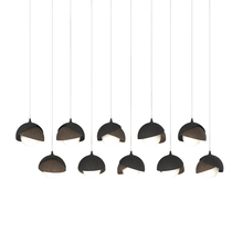 Hubbardton Forge 131205-SKT-LONG-10-05-GG0711 - Brooklyn 10-Light Double Shade Pendant