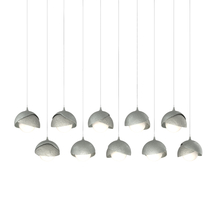 Hubbardton Forge 131205-SKT-LONG-82-85-GG0711 - Brooklyn 10-Light Double Shade Pendant