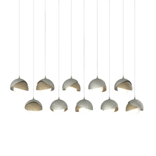 Hubbardton Forge 131205-SKT-LONG-85-84-GG0711 - Brooklyn 10-Light Double Shade Pendant