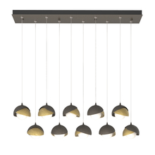 Hubbardton Forge 131205-SKT-STND-07-86-GG0711 - Brooklyn 10-Light Double Shade Pendant