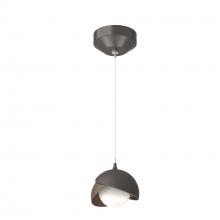 Hubbardton Forge 161183-SKT-STND-14-05-GG0711 - Brooklyn Double Shade Low Voltage Mini Pendant