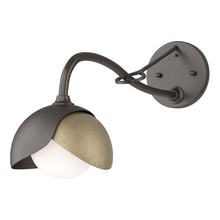 Hubbardton Forge 201377-SKT-14-84-GG0711 - Brooklyn 1-Light Double Shade Long-Arm Sconce